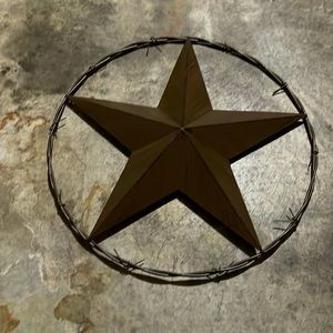 Texas Star Wrought Iron Decor